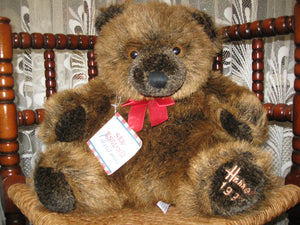 Harrods 1992 Christmas Grizzly Bear Footdated New All Tags Rare Large 13 inch