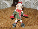 Original Gardsnisser Gnome Norway Skater Girl Skating New Rare