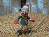 Original Gardsnisser Gnome Norway Skater Girl Skating New Rare