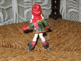 Original Gardsnisser Gnome Norway Skater Girl Skating New Rare