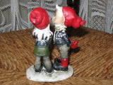 Original Gardsnisser Gnome Norway Kissing Couple Boy Girl New in Box Rare