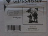 Original Gardsnisser Gnome Norway Kissing Couple Boy Girl New in Box Rare