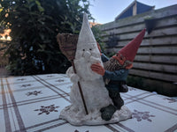 Rien Poortvliet David the Gnome Figurine Jonathan with Snowman Masterpiece RARE
