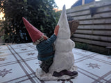 Rien Poortvliet David the Gnome Figurine Jonathan with Snowman Masterpiece RARE