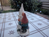 Rien Poortvliet David the Gnome Figurine Jonathan with Snowman Masterpiece RARE