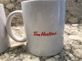 Vintage Tim Hortons Christmas Ceramic Cup Mug Girl at Window Waiting for Santa