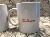 Vintage Tim Hortons Christmas Ceramic Cup Mug Girl at Window Waiting for Santa