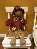 OOAK CANADA Artist Handmade Humpback Woolen Bear 34 in.