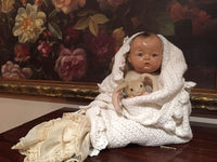 Antique Madame Alexander Pinkie Doll 1936 Composition 19in. Marked Mme Alexander
