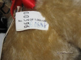 Merrythought Golden Mohair Bear Growler Limited Edition Signed Bonny 396/1000