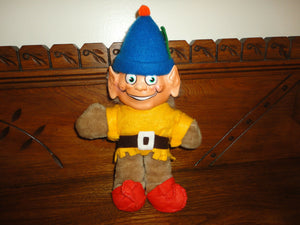 Antique Melody Toys ELF GNOME Character Doll Rubber Face Plush Body 11 inch