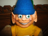 Antique Melody Toys Toronto ELF GNOME Character Doll Rubber Face Plush Body