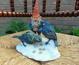 Rien Poortvliet David Gnome Thomas Feathered Friends Forever 6.5" Box COA Enesco