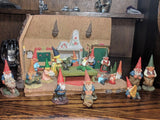 David The Gnome House 15 Figure Lot Klaus Wickl Rien Poortvliet 1994 Enesco