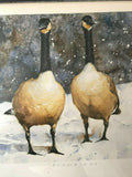 Jim Taleski Canadian Artist Print SNOWBIRDS Original Signature o/s Canada Geese