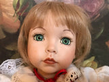 EMILY Diana Effner Porcelain Doll 1991 Expression Leona White 18.5 inch Stunning