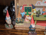 David The Gnome House 15 Figure Lot Klaus Wickl Rien Poortvliet 1994 Enesco