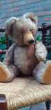 Antique Richard Diem Bear 17 Inch 43 CM Brown Tipped Mohair Fully Jointed 1930s