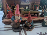 David The Gnome House 9 Figure Lot Klaus Wickl Rien Poortvliet 1994 Enesco