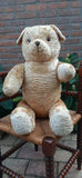 Antique 1920s JUMBO 30 inch Dutch Van Gelden Teddy Bear 76cm Beige Silk Plush