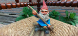 Rien Poortvliet David Gnome KARL Floating Down River 6.9" Box Enesco 1997 RARE