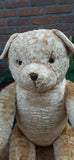 Antique 1920s JUMBO 30 inch Dutch Van Gelden Teddy Bear 76cm Beige Silk Plush