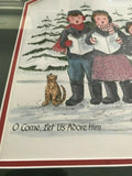 Canadian Artist Ina Morschauser Oh Come Let Us Adore Him Xmas Carols Art Print