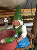 Vintage Yankee Candle Exclusive David the Gnome & Lisa Hang Gnome Tea Light