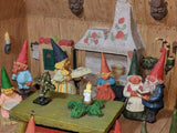 David The Gnome House 15 Figure Lot Klaus Wickl Rien Poortvliet 1994 Enesco