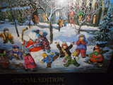 Ravensburger Puzzle Canadian Artist Pauline Paquin Winter Magic Old Montreal