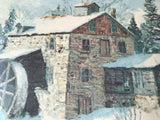 Canadian Artist Keirstead Gallery The Mill at King's Landing 1983 Cardboard Art