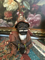 Antique African Solid Wood Hand Carved Tribal Figure Original 13