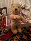 Antique Richard Diem Germany Bear Wool Plush Jointed 1930s Shoe Button Eyes 8in