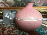 Vintage Pesaro Italy FRANCO BUCCI Italian Pottery Pink Clay Ceramic Pot & Lid