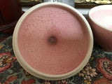 Vintage Pesaro Italy FRANCO BUCCI Italian Pottery Pink Clay Ceramic Pot & Lid