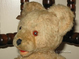 Antique Fechter Teddy Baby Bear Austria Mohair 30 cm 12 inch 1940s with Tag Rare