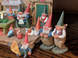 David The Gnome House 15 Figure Lot Klaus Wickl Rien Poortvliet 1994 Enesco