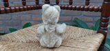 Antique 1940s Steiff Germany Teddy Bear 18 CM Mohair Glass Eyes Double Squeaker