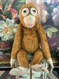 Antique German Schuco Hermann Orangutan Monkey 17" Fully Jointed Plush "Manny"