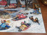 Ravensburger Puzzle Canadian Artist Pauline Paquin Lets Slide 1000 pc 2008
