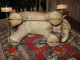 Antique 1940s Germany Schuco Elephant Pull Toy Wooden Wheels