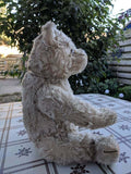 Antique 1905 - 1933 Steiff Teddy Bear 28PAB 5328,2 White Mohair 15.7 inch Tall