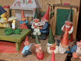 David The Gnome House 15 Figure Lot Klaus Wickl Rien Poortvliet 1994 Enesco