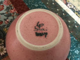 Vintage Pesaro Italy FRANCO BUCCI Italian Pottery Pink Clay Ceramic Pot & Lid