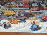 Ravensburger Puzzle Canadian Artist Pauline Paquin Lets Slide 1000 pc 2008