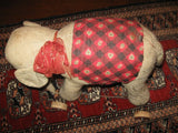 Antique 1940s Germany Schuco Elephant Pull Toy Wooden Wheels