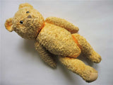 Old Antique English UK Yellow Teddy Bear Glass Eyes Working Squeaker Wood Fibers