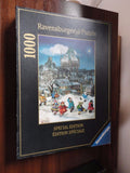 Ravensburger Puzzle Canada Artist Pauline Paquin Winter Magic Chateau Frontenac