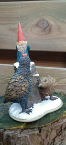 David the Gnome Rien Poortvliet GNOME COART Chicken & Rooster 5.11" Rare Figure