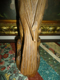 Antique Wooden Original Solid Wood Bird Carving Artist GEORGES BEAUREGARD 12"